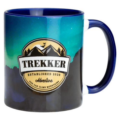 Two Tone Full Colour Mug in Navy Blue/White