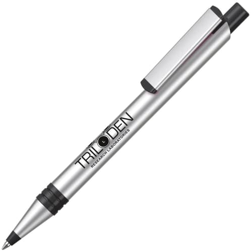 Custom branded Recycled Aluminium Ballpen with a design from Total Merchandise - Black