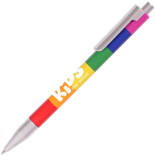 Promotional printed Cayman  Rainbow Pen with a design from Total Merchandise - Rainbow