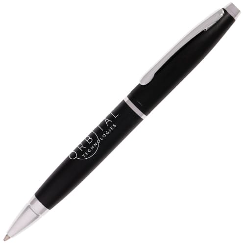 Custom branded Dover Metal Ballpen with a design from Total Merchandise - black