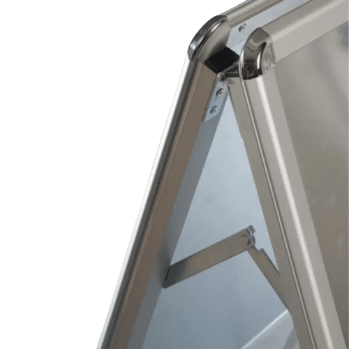 Promotional A-Frame Board Sign in Silver branded with your company logo from Total Merchandise