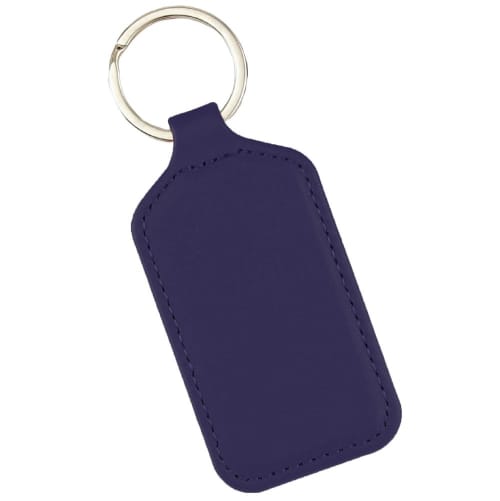 Promotional RPET Rectanle Key Fob with a design from Total Merchandise - Navy