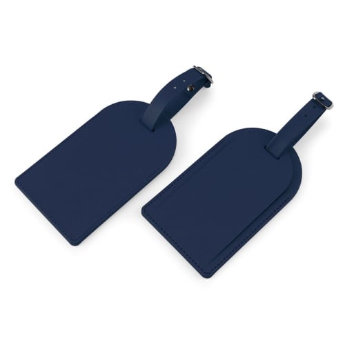 Personalisable Recycled Luggage Tag in Navy from Total Merchandise