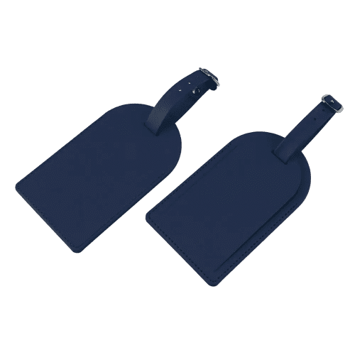 Personalisable Recycled Luggage Tag in Navy from Total Merchandise