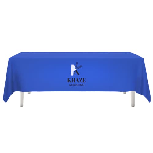 Total Express Rectangular Tablecloth in Royal Blue