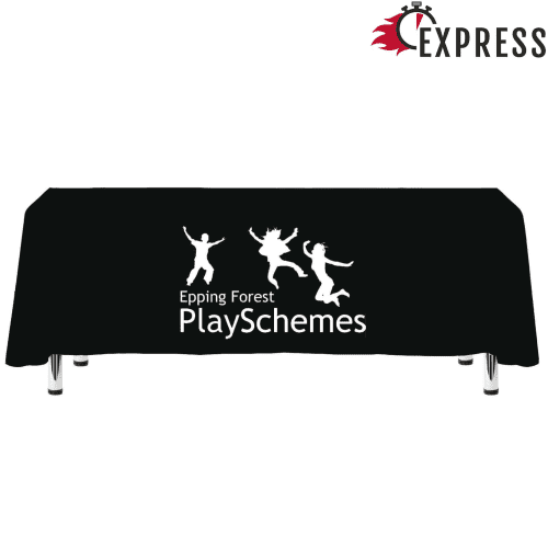 Total Express Rectangular Tablecloth in Black