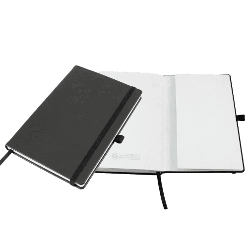 An image of the inside of the Porto Eco A5 Notebook from Total Merchandise