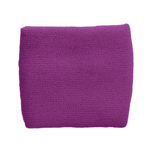Promotional Wrist Sweatbands in Purple from Total Merchandise
