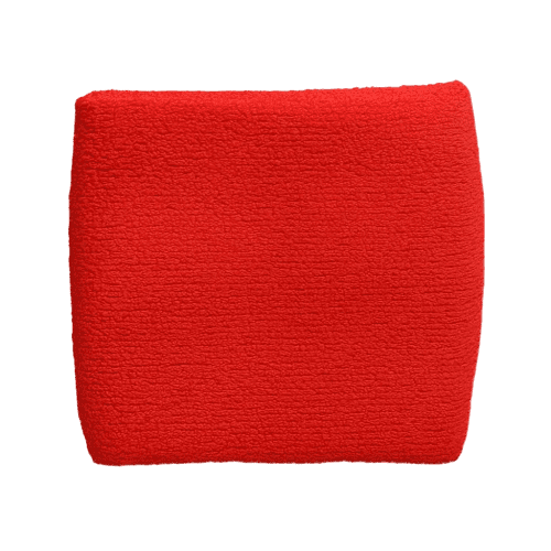 Logo-branded Wrist Sweatbands in Red from Total Merchandise