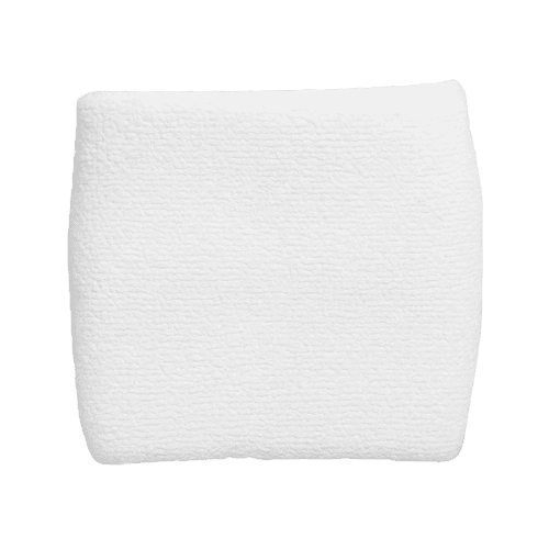 Logo-printed Wrist Sweatbands in White from Total Merchandise