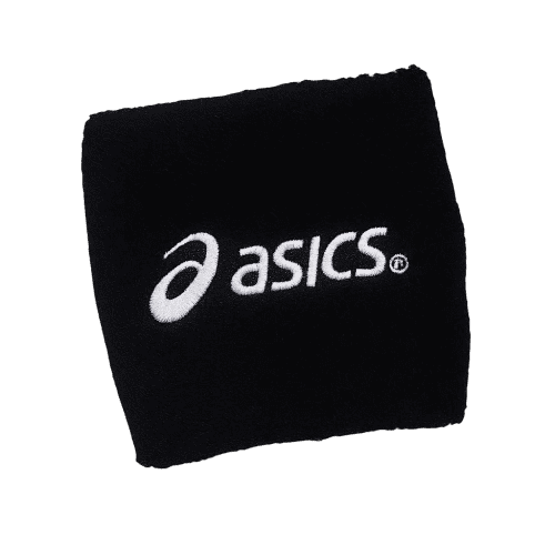 An image with an example of an embroidered design in 1 colour to the Wrist Sweatbands