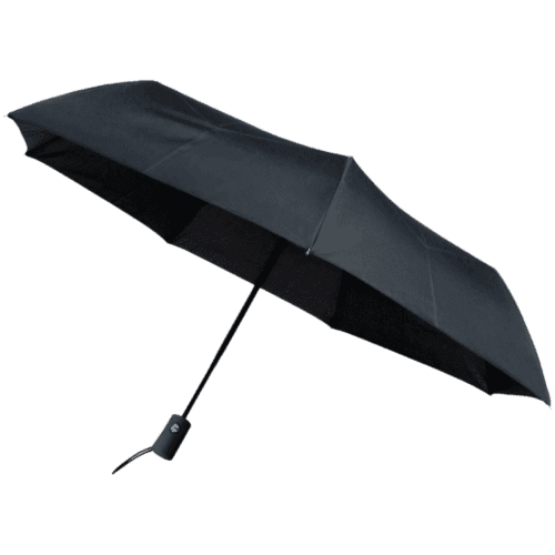 Custom Branded Impliva Falconetti Automatic Telescopic Umbrella in Black from Total Merchandise