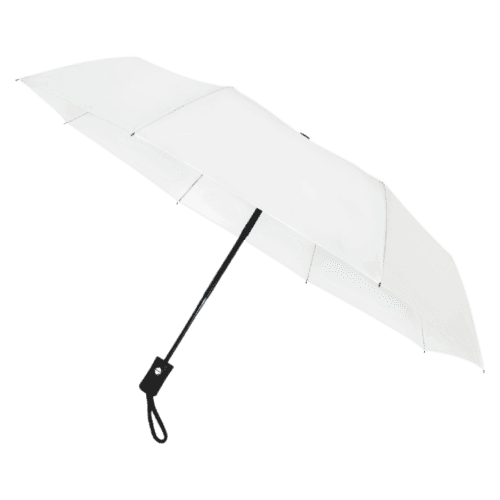 Personalised Impliva Falconetti Automatic Telescopic Umbrella in White from Total Merchandise