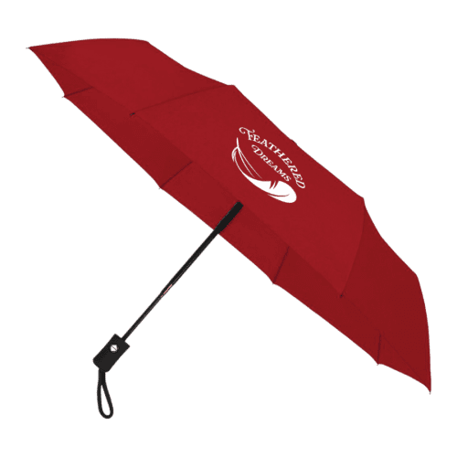 Promotional Impliva Falconetti Automatic Telescopic Umbrella in Red from Total Merchandise
