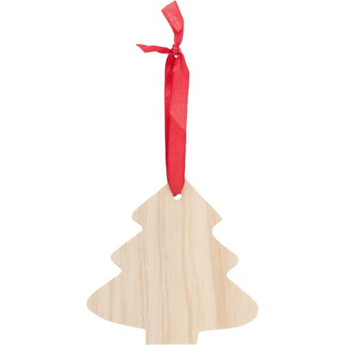 Custom branded Wooden Tree Shaped Hanging Decoration from Totaol Merchandise