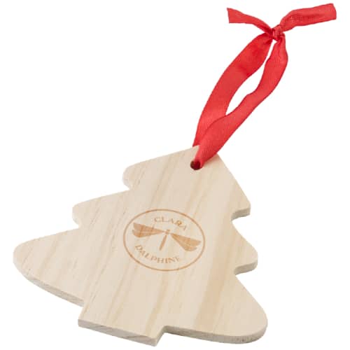 Promotional Wooden Tree Shaped Hanging Decoration from Total Merchandise