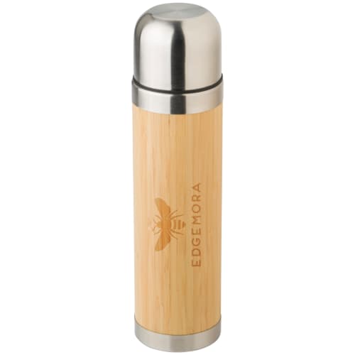 Promotional Double Walled Bamboo Travel Mug from Total Merchandise