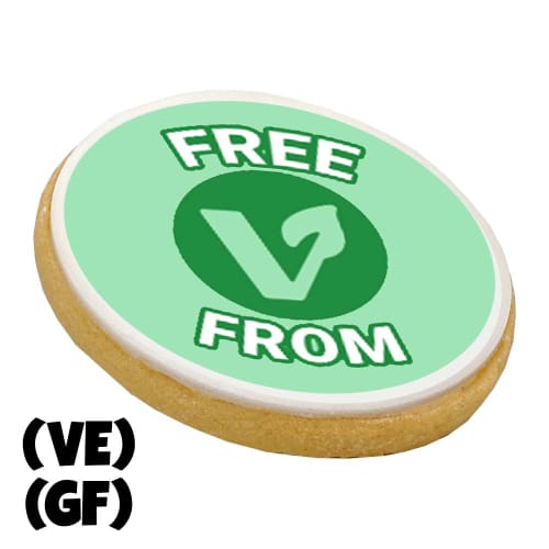 Promotional Vegan Friendly/Gluten-Free Iced Shortbread from Total Merchandise