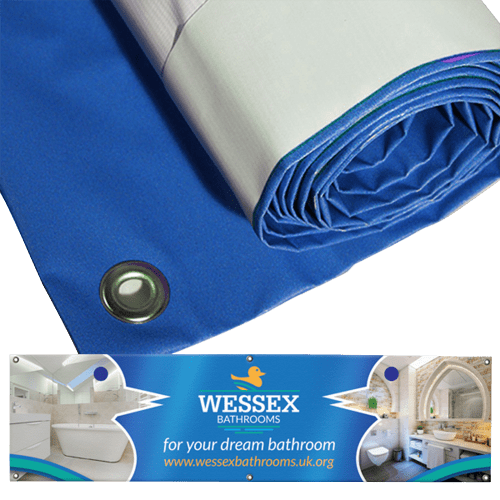 Promotional Weatherproof PVC Banners printed with your full-colour design from Total Merchandise