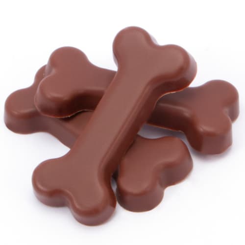 Logo branded Eco Matchbox of Milk Chocolate bones with a design from Total Merchandise
