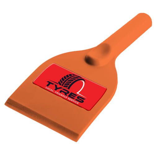 Custom Printed Select Recycled Plastic Ice Scrapers in Orange from Total Merchandise