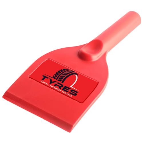 Promotional Select Recycled Plastic Ice Scrapers in Red from Total Merchandise