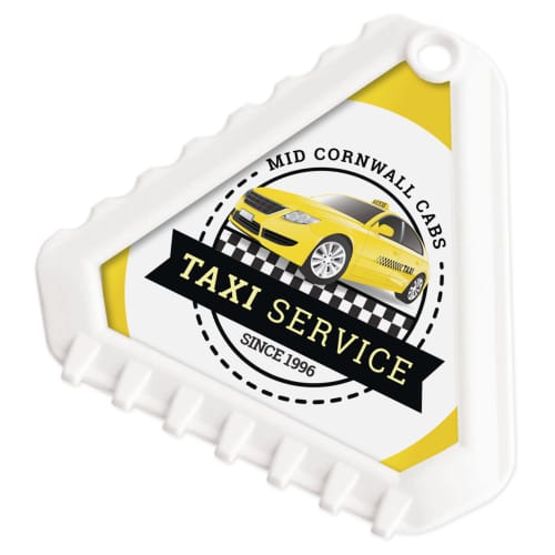 Custom branded Eco Triangle Ice Scraper with a design from Total Merchandise