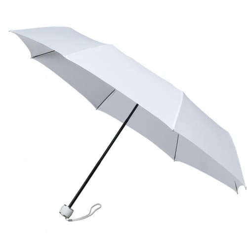 Promotional Mini Max Windproof Folding Umbrella with a printed design from Total Merchandise - white