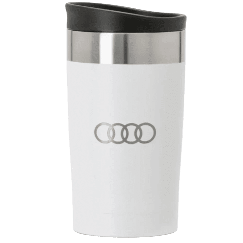 Promotional Arusha Recycled Stainless Steel 350ml Coffee Cup with a design from Total Merchandise