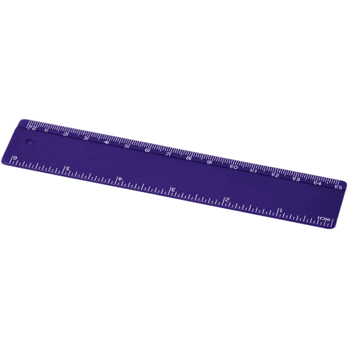 Custom Plastic 15cm Ruler for in purple from Total Merchandise