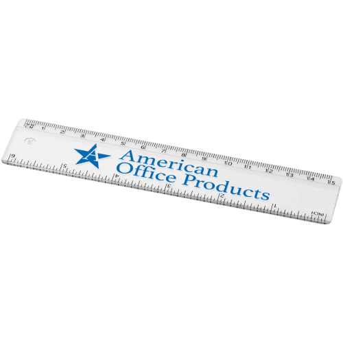Promotional Plastic 15cm Ruler for in white from Total Merchandise