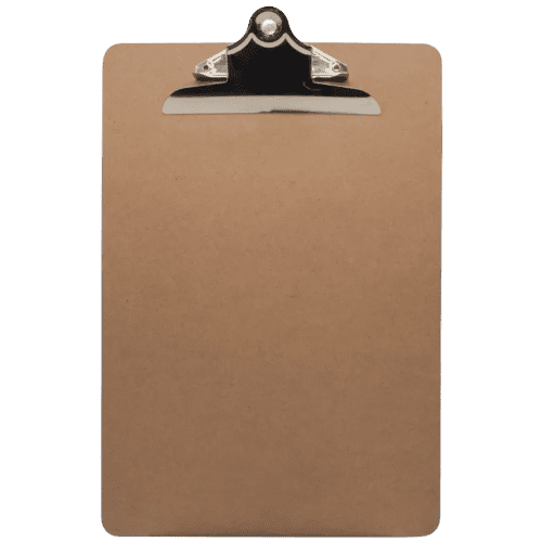 Custom branded Recyclable Masonite Clipboard with a design from Total Merchandise