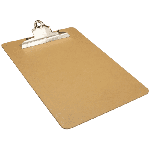 Logo branded Recyclable Masonite Clipboard with a design from Total Merchandise