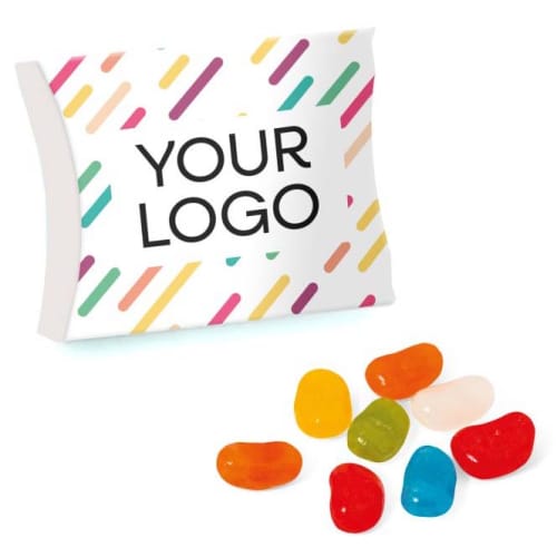 UK Printed Eco Large Jolly Jelly Bean Pouches Branded with a Logo by Total Merchandise