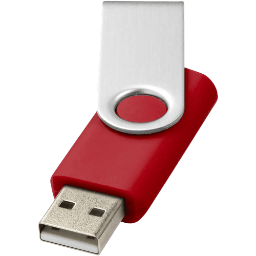 2GB Rotate Twist USB Flash Drive in Red