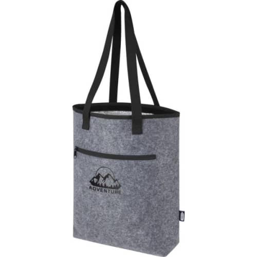 Promotional 12L Recycled Felt Cooler Tote Bag printed with your company logo from Total Merchandise