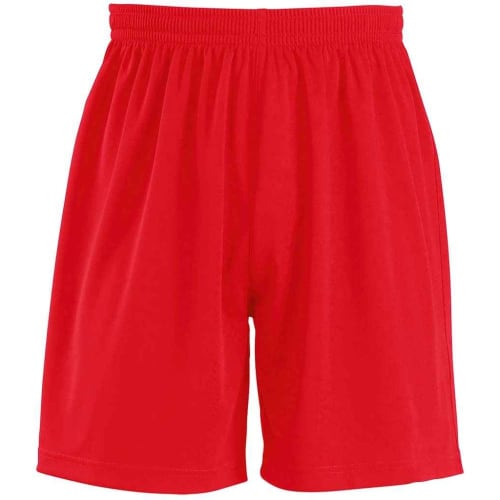 Personalisable SOL'S San Siro 2 Shorts in Red from Total Merchandise