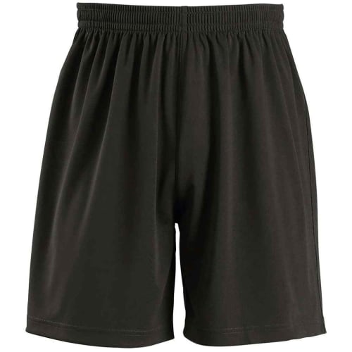 Custom Branded SOL'S Kids San Siro 2 Shorts in Black from Total Merchandise