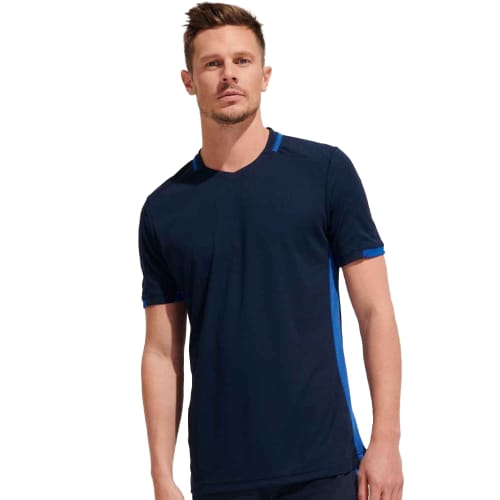 Promotional SOL'S Classico Contrast T-Shirt in French Navy/Royal Blue from Total Merchandise