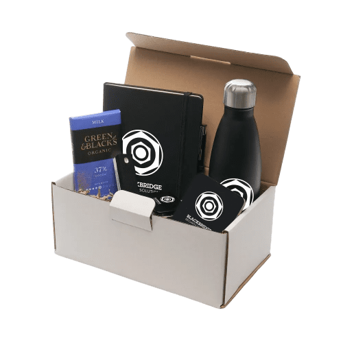 Promotional Premium Corporate Gift Set in Black printed with your logo from Total Merchandise