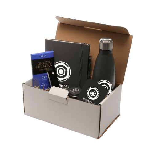 Customisable Premium Corporate Gift Set in Grey printed with your logo from Total Merchandise