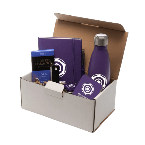 Custom Printed Premium Corporate Gift Set in Purple printed with your logo from Total Merchandise