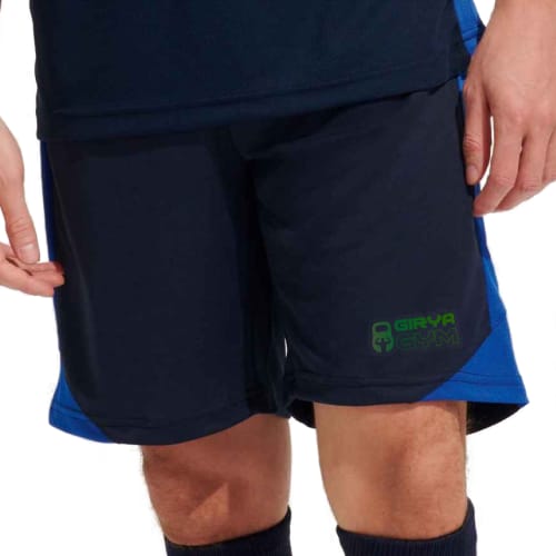 Logo branded SOL'S Olimpico Shorts with a design from Total Merchandise - French Navy / Royal Blue