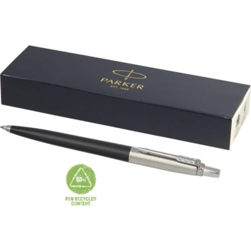 Promotional  Recycled Parker Jotter Ballpoint Pen in Black from Total Merchandise