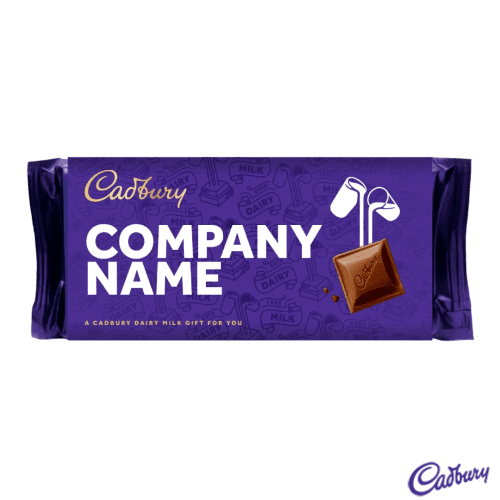 Custom Printed Dairy Milk Chocolate Bars 110g with a Company Logo from Total Merchandise
