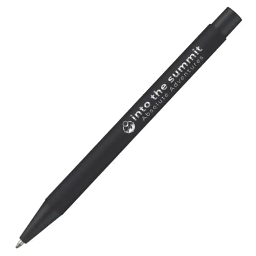 Logo branded Par Noir Softfeel Ballpen customised with your logo from Total Merchandise