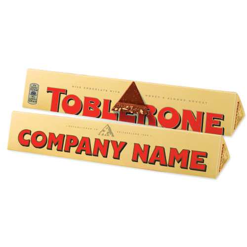 Custom Printed Toblerone 100g in Yellow