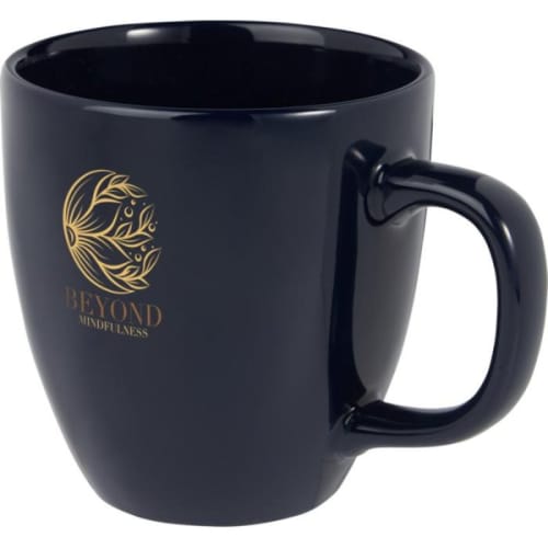 Promotional printed 430ml Ceramic Mug with a design from Total Merchandise