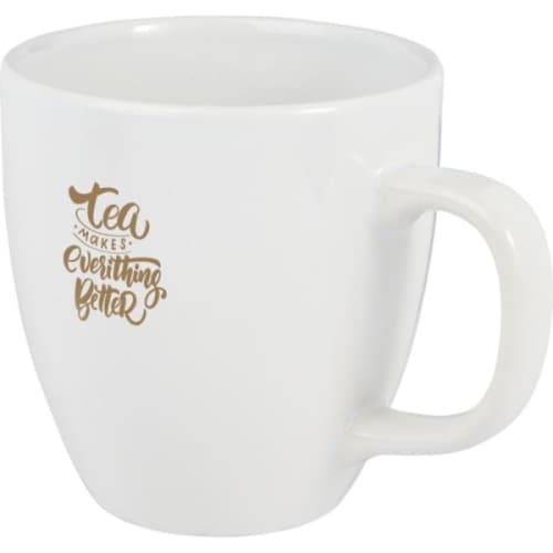 Promotional printed 430ml Ceramic Mug with a design from Total Merchandise