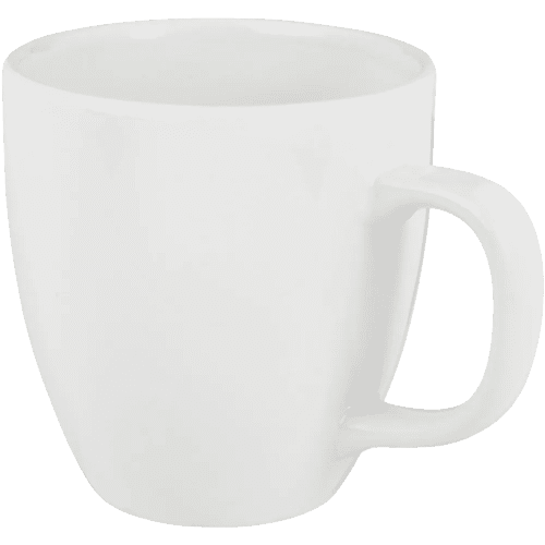 Personalised 430ml Ceramic Mug with a design from Total Merchandise - White